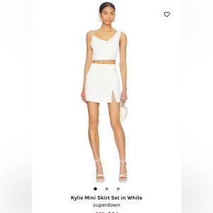 Worn once XS Superdown skirt set